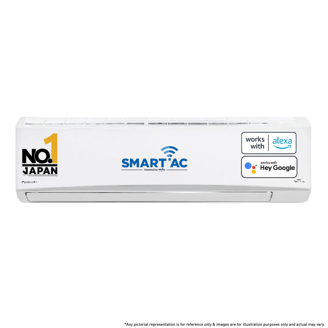 Panasonic 2.2 Ton 4 Star Inverter Smart Split AC (Copper, 7 in 1 Convertible with True AI Mode, Twin Cool Inverter, Wifi enabled, 4 Way Swing, PM 0.1 Air Purification Filter, 2024 Model, White)