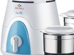 BAJAJ Gx 3, 2 Jar (410558) 500 Mixer Grinder (2 Jars, White & Blue)