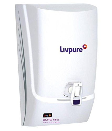 Livpure Glitz Silver RO UF Mineralizer 7 LTR RO Water Purifier