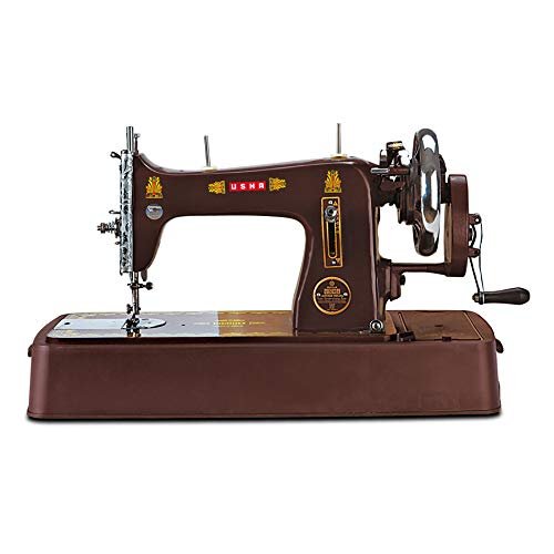 Usha Reena Usha Bandhan Deluxe Sewing Machine Without Cover (Brown)