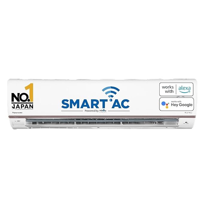 Panasonic 1.5 Ton 5 Star Wi-Fi Inverter Smart Split AC (Copper Condenser, 7 in 1 Convertible with True AI Mode, 4 Way Swing, nanoe X Air Purification Technology, CS/CU-HU18AKYF, 2024 Model, White)