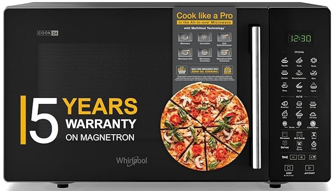 Whirlpool 24 L Convection Microwave Oven (MAGICOOK PRO 26CE BLACK, WHL7JBlack)