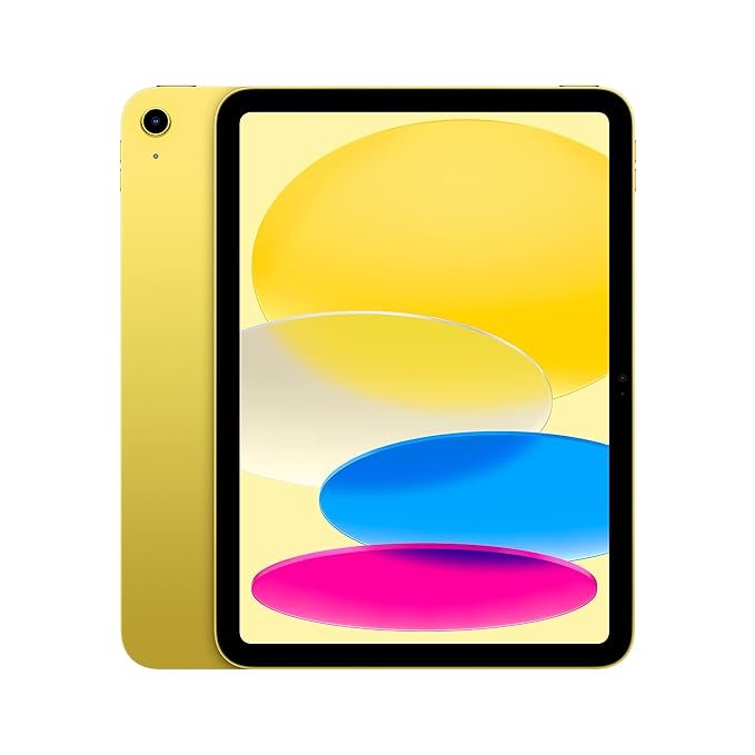 Apple iPad (10th Generation): with A14 Bionic chip, 27.69 cm (10.9″) Liquid Retina Display, 256GB, Wi-Fi 6, 12MP front/12MP Back Camera, Touch ID, All-Day Battery Life – Yellow