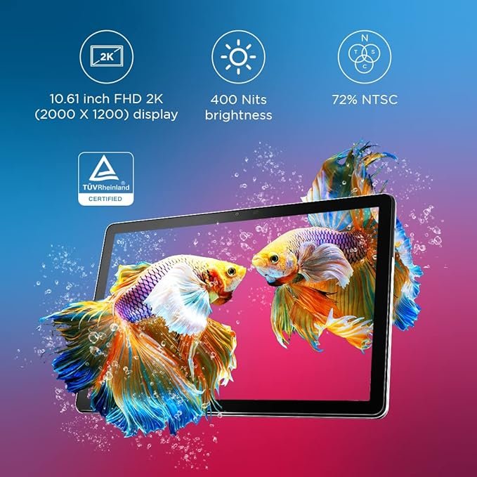 Lenovo Tab M10 FHD Plus(3rd Gen)| 10.61 Inch, 2K Display| 6 GB RAM, 128 GB ROM| Wi-Fi| Snapdragon Processor| 7700 mAH Battery| Quad Speakers with Dolby Atmos| TÜV Rheinland Low Blue Light Certified