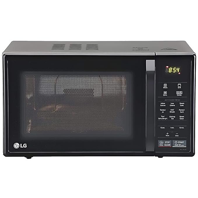 LG 21 L Convection Microwave Oven (MC2146BG, Glossy Black)