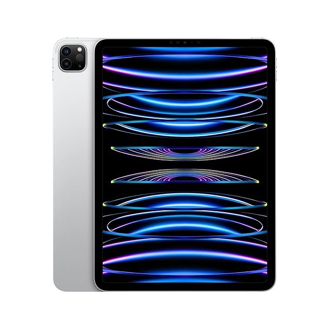 Apple iPad Pro 11″ (4th Generation): with M2 chip, Liquid Retina Display, 256GB, Wi-Fi 6E, 12MP front/12MP and 10MP Back Cameras, Face ID, All-Day Battery Life