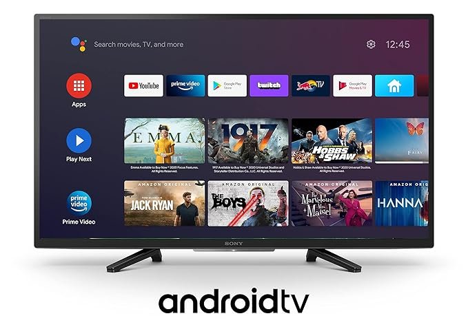 Sony Bravia 80 cm (32 inches) HD Ready Smart Android LED TV KD-32W830 (Black) (2021 Model) | with Alexa Compatibility