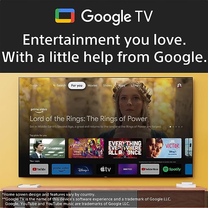 Sony Bravia 164 cm (65 inches) 4K Ultra HD Smart LED Google TV KD-65X82L (Black)