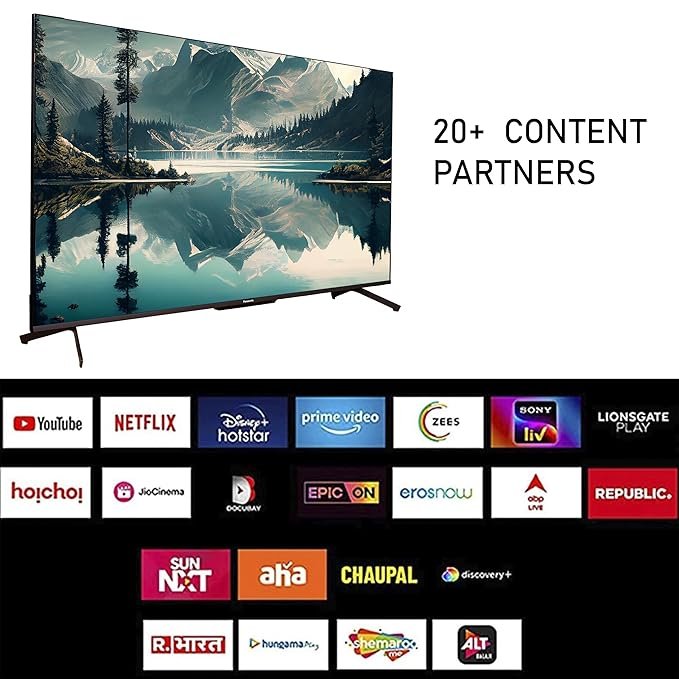 Panasonic 165 cm (65 Inches) 4K Ultra HD Smart Android LED TV TH-65MX710DX (Black) (2023 Model)