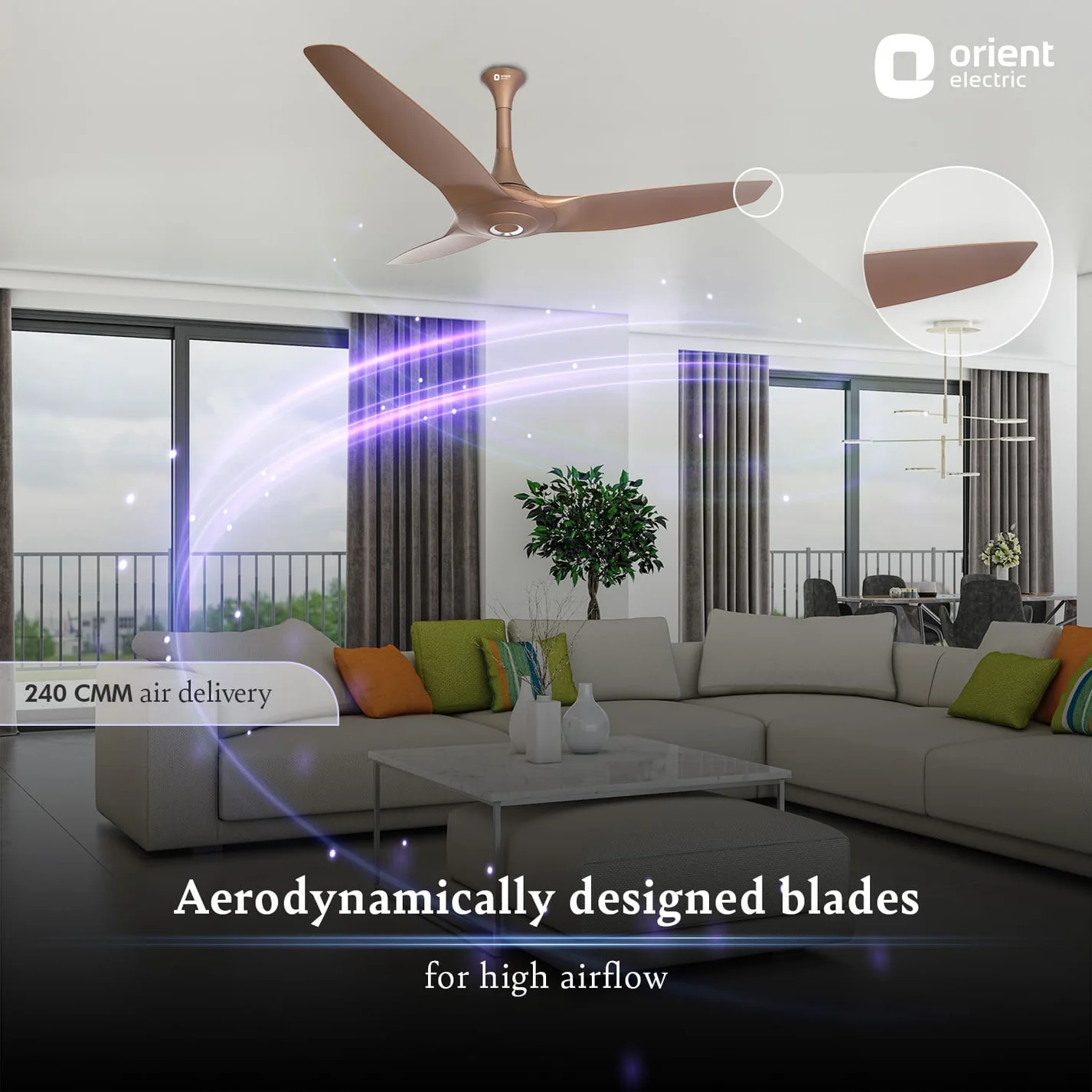 Aeroquiet 5 Star Rated Premium BLDC PRO Ceiling Fan 1200mm