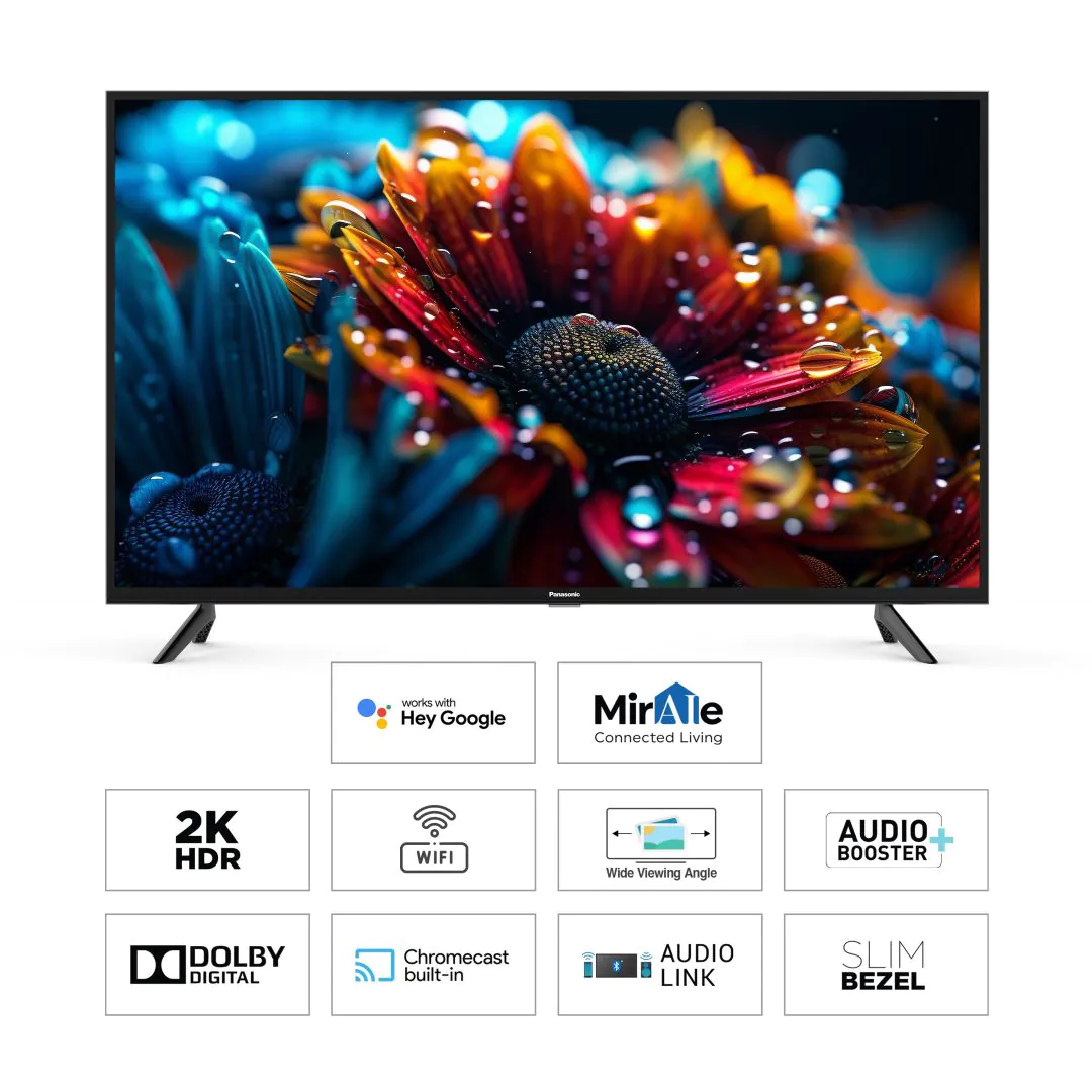 Panasonic 108 cm (43 inches) Full HD Smart LED Google TV TH-43MS660DX (Black, Dolby Digital, Audio Booster+, Google Assistant)